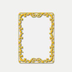 Frame, in the style of an ornament, Vector illustration eps 10, Art.