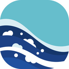 ocean wave logo design for decoration, website, web, mobile app, printing, banner, logo, poster design, etc.