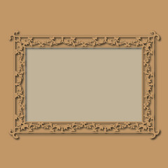 Frame, in the style of an ornament, Vector illustration eps 10, Art.