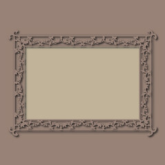 Frame, in the style of an ornament, Vector illustration eps 10, Art.