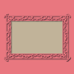 Frame, in the style of an ornament, Vector illustration eps 10, Art.