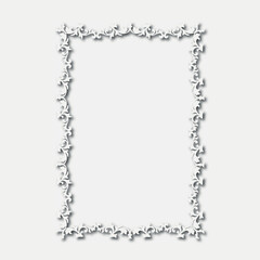 Frame, in the style of an ornament, Vector illustration eps 10, Art.