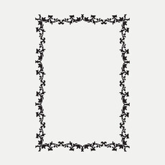 Frame, in the style of an ornament, Vector illustration eps 10, Art.