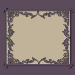 Frame, in the style of an ornament, Vector illustration eps 10, Art.