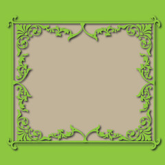 Frame, in the style of an ornament, Vector illustration eps 10, Art.