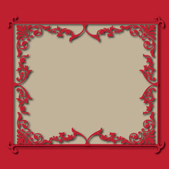Frame, in the style of an ornament, Vector illustration eps 10, Art.