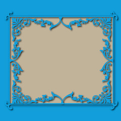 Frame, in the style of an ornament, Vector illustration eps 10, Art.