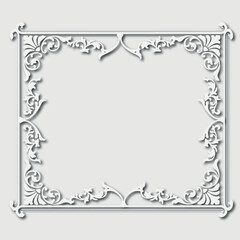 Frame, in the style of an ornament, Vector illustration eps 10, Art.