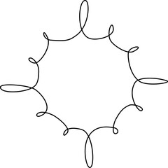 Obraz premium Hand drawn circle frame