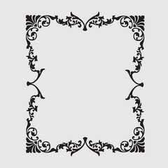 Frame, in the style of an ornament, Vector illustration eps 10, Art.