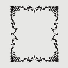 Frame, in the style of an ornament, Vector illustration eps 10, Art.