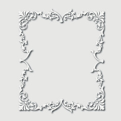 Frame, in the style of an ornament, Vector illustration eps 10, Art.