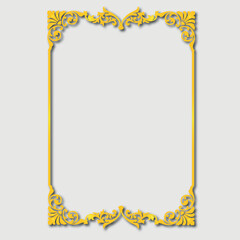 Frame, in the style of an ornament, Vector illustration eps 10, Art.
