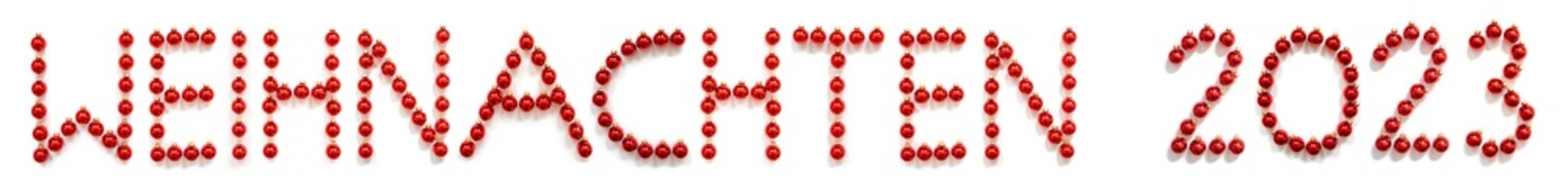 Red Christmas Ball Ornament Building Weihnachten 2023 Means Christmas 2023