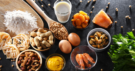 Composition with common food allergens