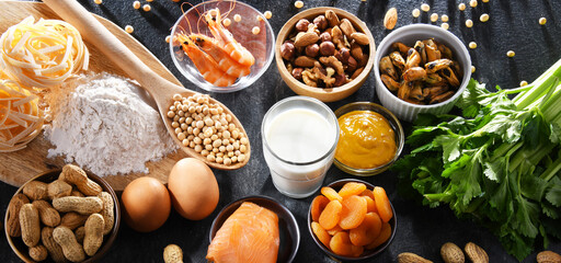 Composition with common food allergens