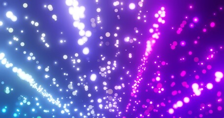 Abstract pattern of colorful bokeh fireworks lights 3d render