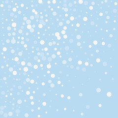 Falling snowflakes christmas background. Subtle