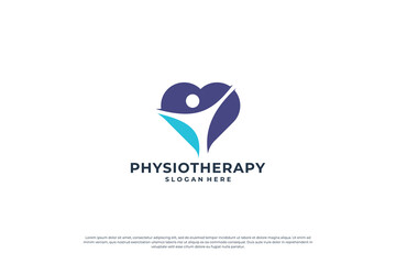 Healthcare Medical Logo design. Wellness Yoga Logo Design concept.