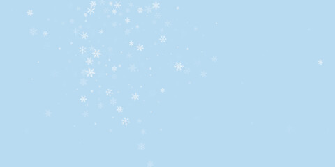 Falling snowflakes christmas background. Subtle