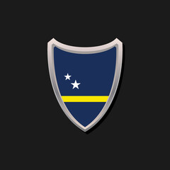 Illustration of Curacao flag Template