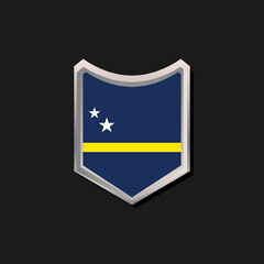 Illustration of Curacao flag Template