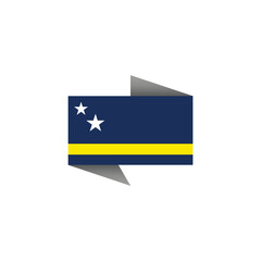 Illustration of Curacao flag Template