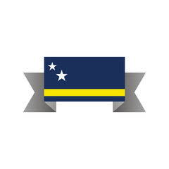 Illustration of Curacao flag Template