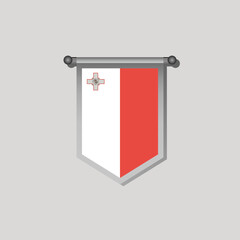 Illustration of Malta flag Template
