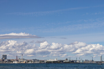 Fototapeta premium Part of Aarhus harbour, Denmark, Scandinavia, Europe
