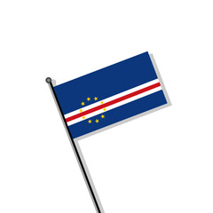 Illustration of Cape Verde flag Template