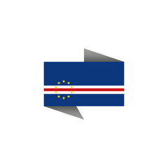 Illustration of Cape Verde flag Template
