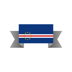 Illustration of Cape Verde flag Template