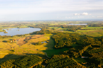 Fototapeta premium Aerial view of Scania County province