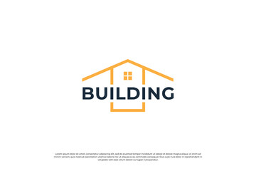 minimalist building architecture logo design inspiration.