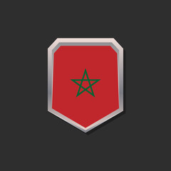 Illustration of Morocco flag Template