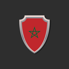 Illustration of Morocco flag Template