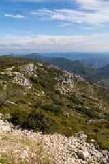 Fototapeta na wymiar Paysage depuis le sommet du Mont Saint-Baudille