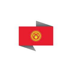 Illustration of Kyrgyzstan flag Template