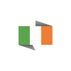 Illustration of Ireland flag Template