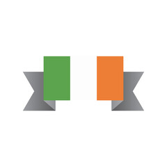 Illustration of Ireland flag Template