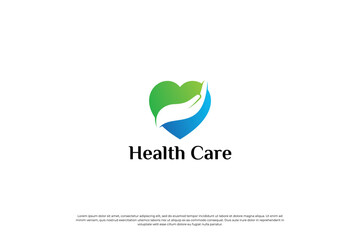 medical treatment logo design concept.