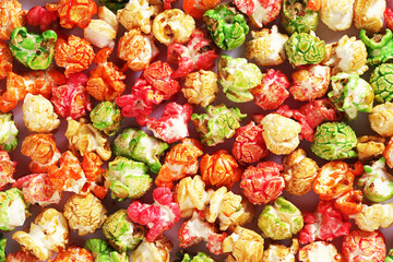 Popcorn rainbow background