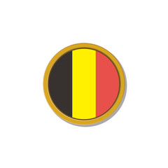 Fototapeta premium Illustration of Belgium flag Template