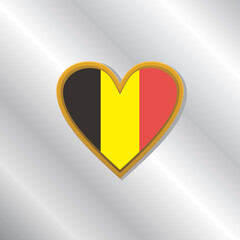 Illustration of Belgium flag Template