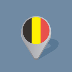 Fototapeta premium Illustration of Belgium flag Template