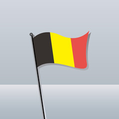 Illustration of Belgium flag Template