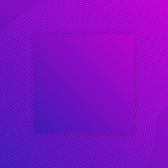 color gradient background template with square place for text. abstract gradient square template for social media posting, promo business banners and posters. purple color overflowing gradient