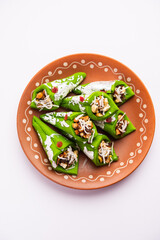 Kaju Gulkand Paan Mithai barfi - Indian sweet or dessert served in a plate