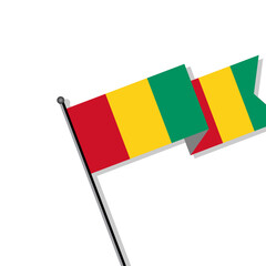 Illustration of Guinea flag Template